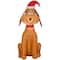Airblown 3.5ft. Max The Dog Grinch Wearing Santa Hat Inflatable